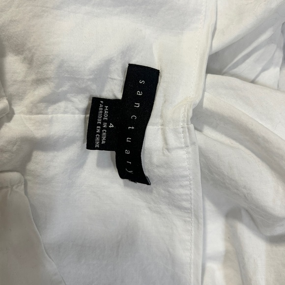 Sanctuary White Ruched Sheath Mini Dress - Picture 6 of 7